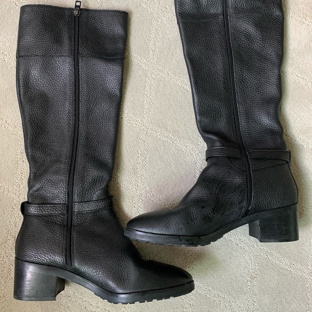 COACH Sullivan Riding Boot - black safari - size 9